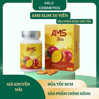 Viên Uống Hỗ Trợ Giảm Cân AMS SLIM Hỗ Trợ Chuyển Hóa Chất Béo Giảm Cảm Giác Thèm Ăn