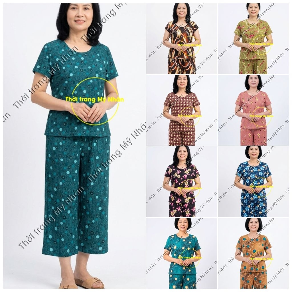 Đồ bộ mặc nhà thun lạnh thái lửng đẹp