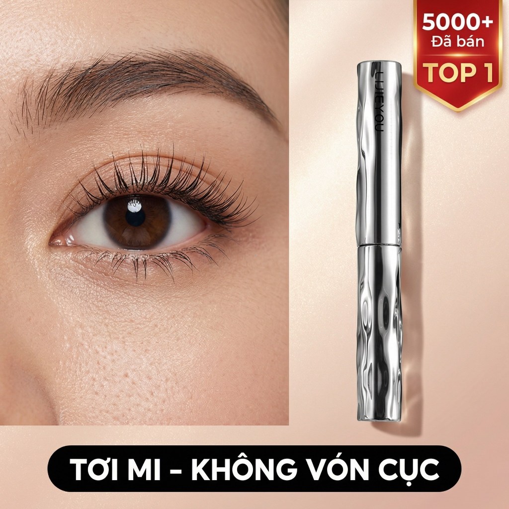 [TOP 1] Mascara Không Lem Trôi - Chuốt Cong Dày, Không Vón Cục Sương Sương Chống Nước 24H