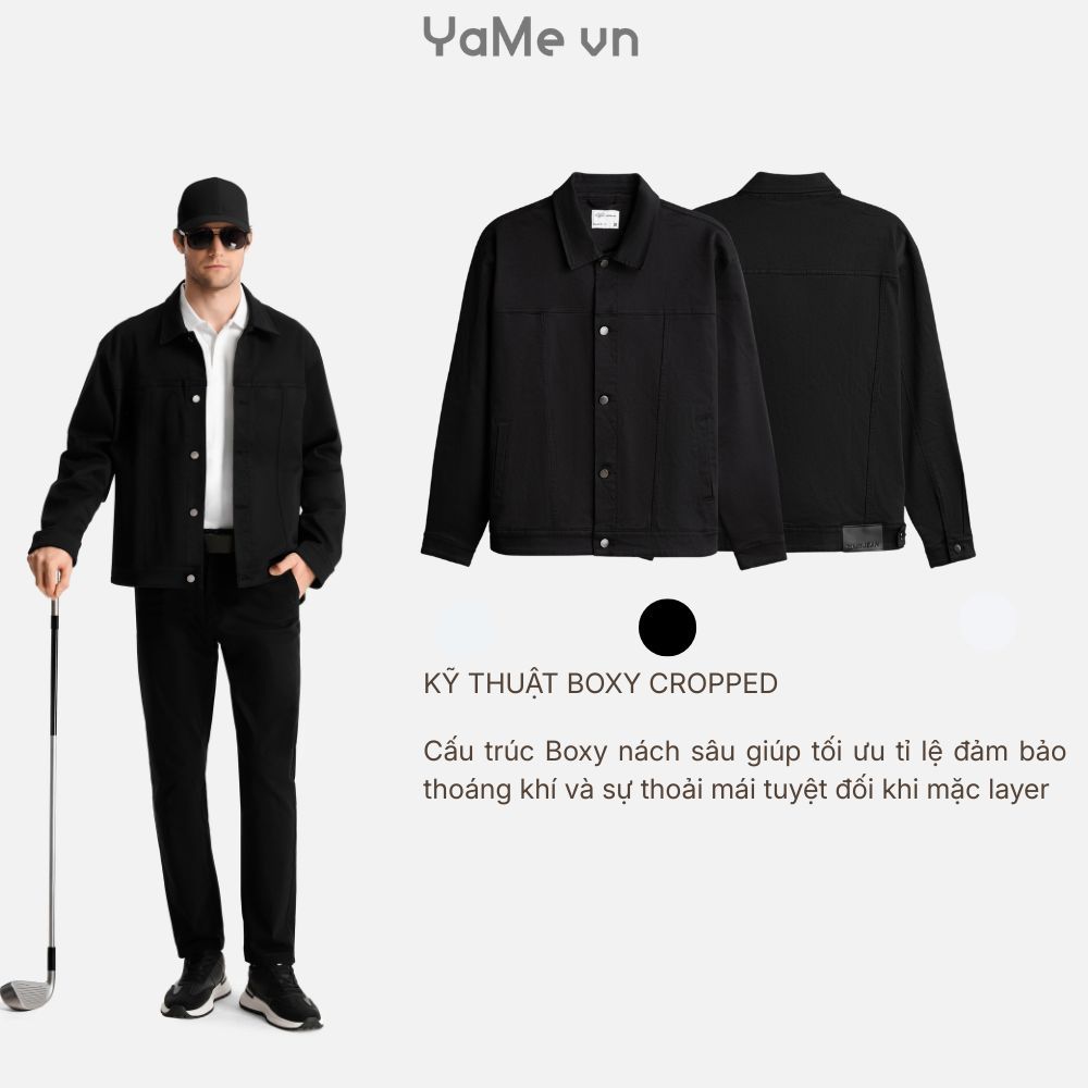 Áo Khoác Trucker ColorLock™ Tek Black Jean 003 24969 |YaMe|