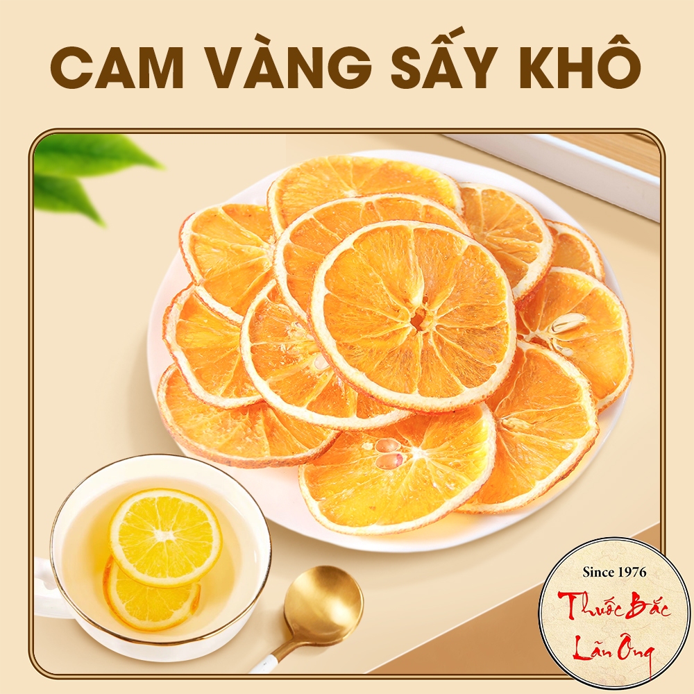 Cam sấy khô 1kg, trà cam vàng sấy lạnh, thái lát, nguyên miếng, pha trà detox, decor, trang trí