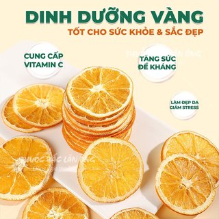 Cam sấy khô 1kg, trà cam vàng sấy lạnh, thái lát, nguyên miếng, pha trà detox, decor, trang trí