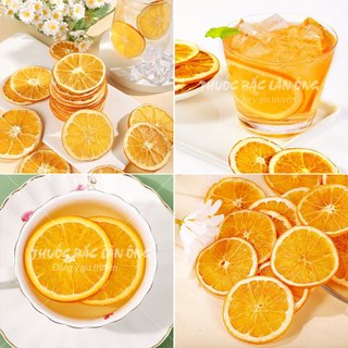 Cam sấy khô 1kg, trà cam vàng sấy lạnh, thái lát, nguyên miếng, pha trà detox, decor, trang trí