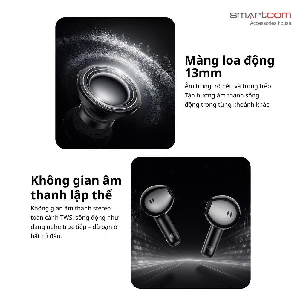 Tai nghe Bluetooth Hoco EQ33 / EQ34 plus phiên bản cải tiến nhất, tai nghe nhét tai bluetooth v5.4 pin 7 tiếng | BigBuy360 - bigbuy360.vn