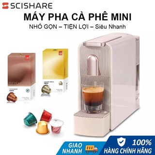 Máy Pha Cà Phê Viên Nén SCISHARE MiniS – 20Bar | Nhỏ Gọn | Pha 1 Nút | Tùy Chỉnh Dung Tích