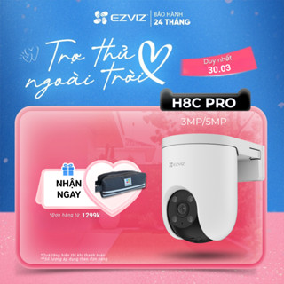 Camera WIFI EZVIZ H8C Pro 3MP / 5MP, Quay Ngoài Trời 360 Độ, Đàm Thoại, Nén H265, Ghi Hình Màu