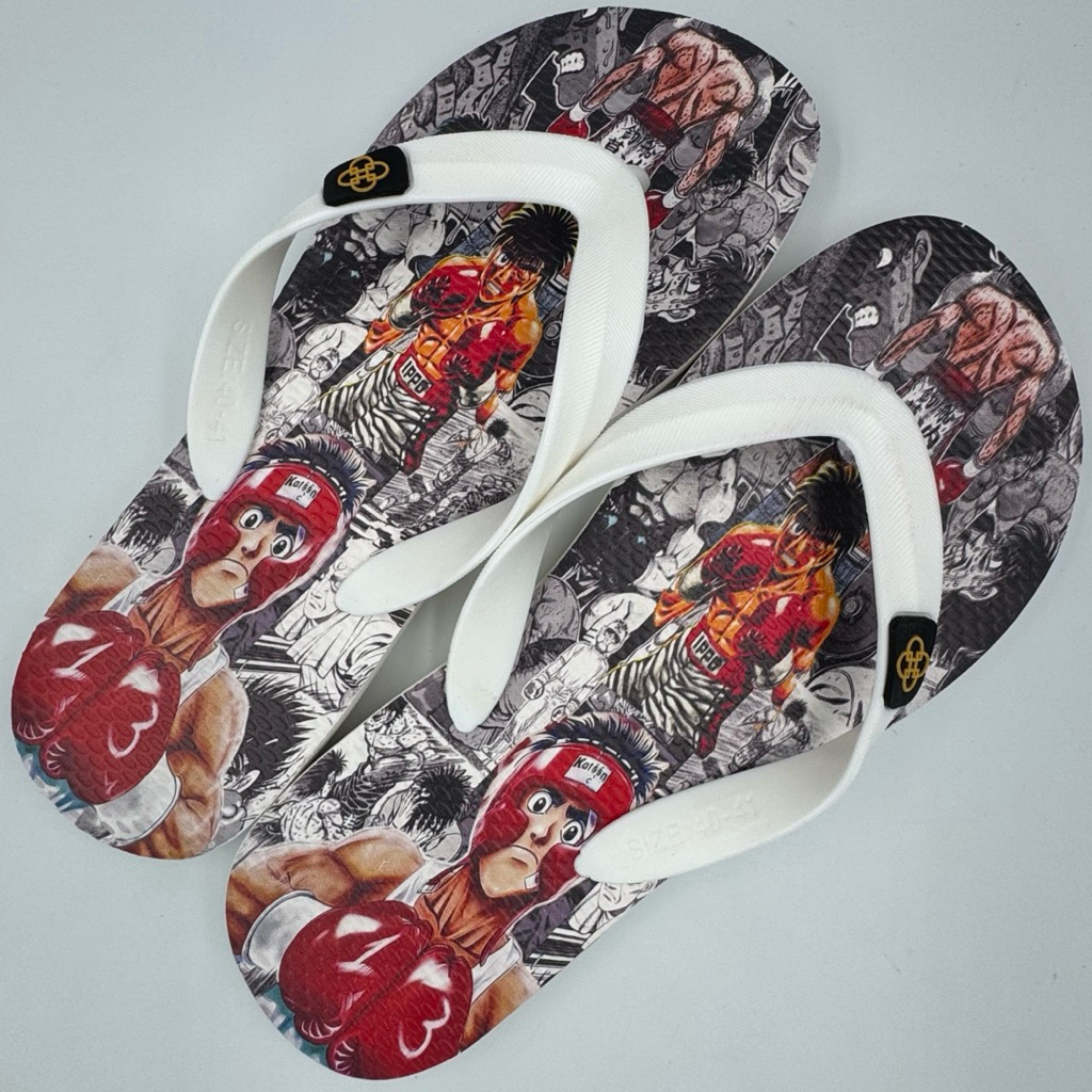 Dép nam Hùng Đào in hình Nhân vật Manga Ippo