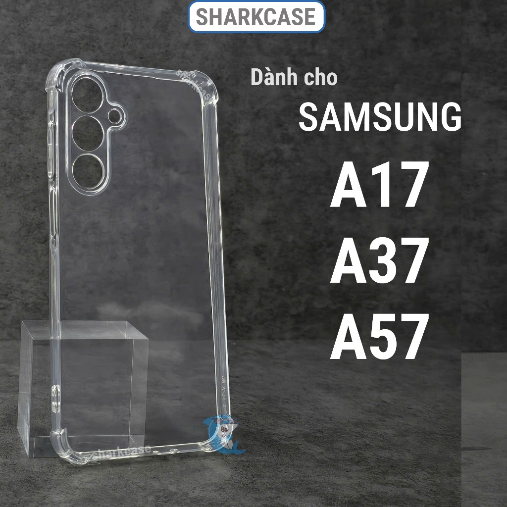 Ốp lưng Samsung A17, A37, A57 5G dẻo trong suốt silicon chống sốc bảo vệ camera đt ss sharkcase