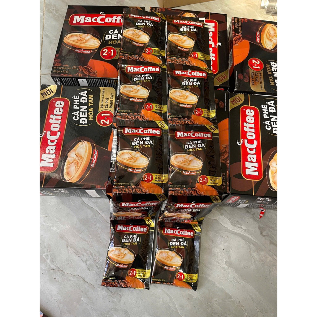 combo 5 hộp cafe đen đá maccoffee giá rẻ 50 gói