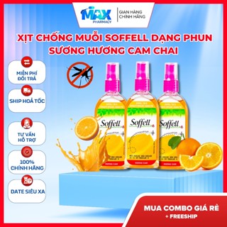 HỘP 12 CHAI XỊT CHỐNG MUỖI SOFFELL DẠNG PHUN SƯƠNG HƯƠNG CAM chai 80ml - Maxpharmacy