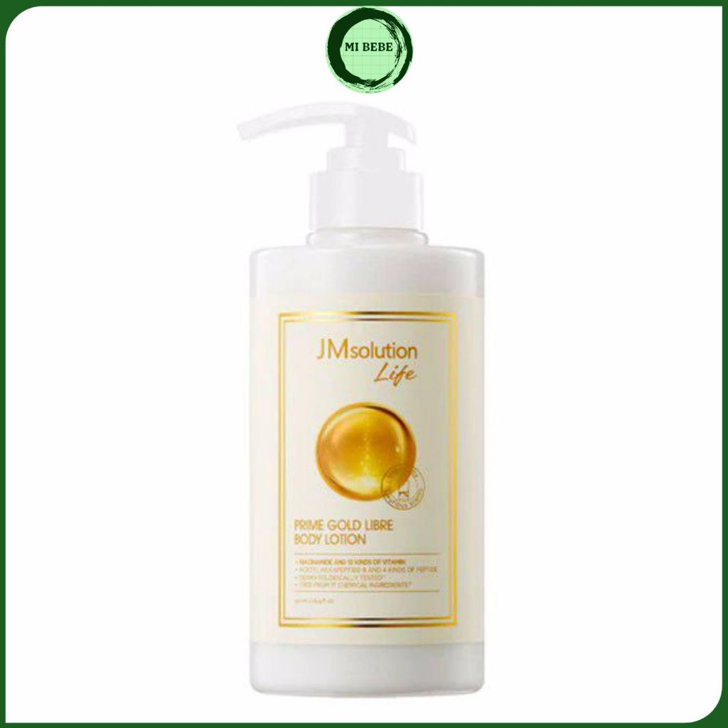Dưỡng Thể Jm Solution Life Prime Gold Libre Body Lotion Dưỡng Ẩm Mềm Mượt Da Căng Sáng 500ml -Mibebe