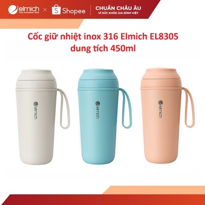 Cốc giữ nhiệt inox 316 Elmich EL8305 dung tích 450ml