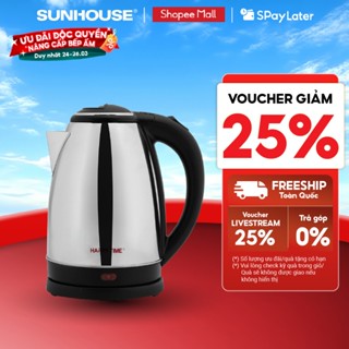 Ấm siêu tốc Inox 1.8L SUNHOUSE Happy Time HTD1081