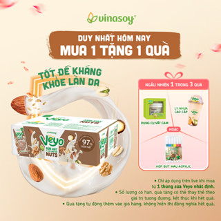 Thùng Sữa hạt 5 loại cao cấp Veyo Nuts (30 Hộp x 180ml)