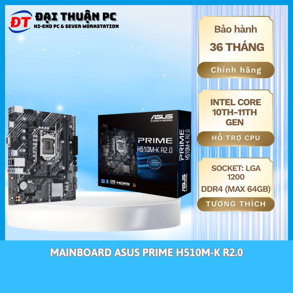 Mainboard ASUS PRIME H510M-K R2.0 [ Chính Hãng ]