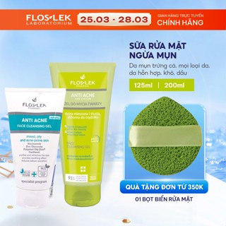 Sữa rửa mặt Floslek Anti Acne Bacterial Face Cleansing Gel Floslek sạch sâu