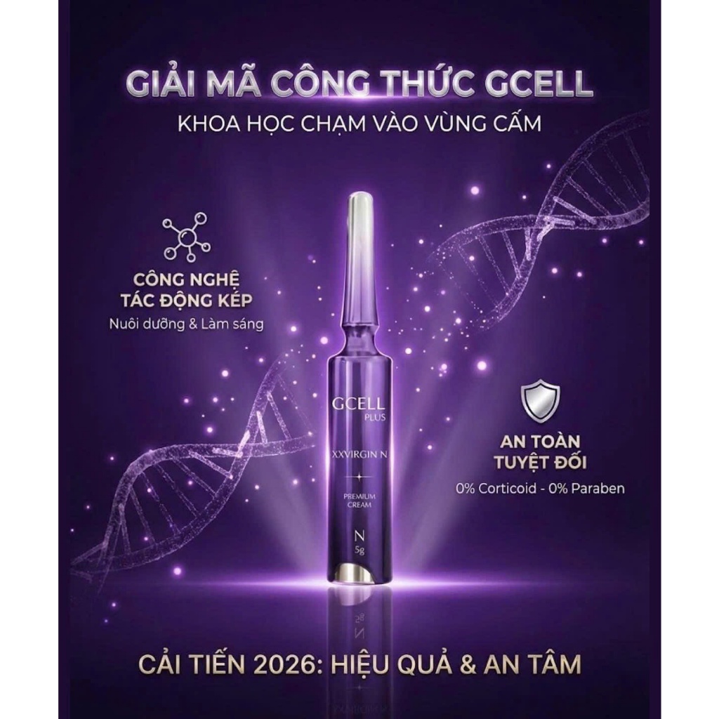 Kem Làm Hồng Nhũ Hoa GCell Plus XX Virgin N Cream Premium cải thiện sắc tố da 5g