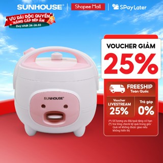 Nồi cơm điện mini SUNHOUSE 1.2L SHD8217W