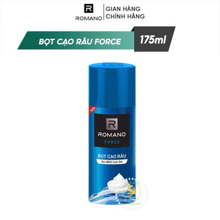 Bọt Cạo Râu Romano Classic/Force 175g – Mềm Râu, Cạo Êm, Hương Nam Tính