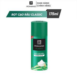 Bọt Cạo Râu Romano Classic/Force 175g – Mềm Râu, Cạo Êm, Hương Nam Tính