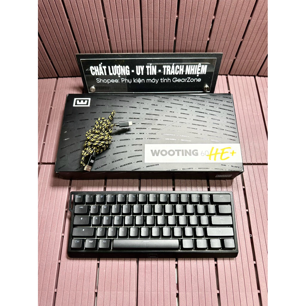 (Chính hãng) Bàn phím cơ Wooting 60he V2, 80He ZinC, 60HE+, Two He cho game thủ chuyên nghiệp chính 