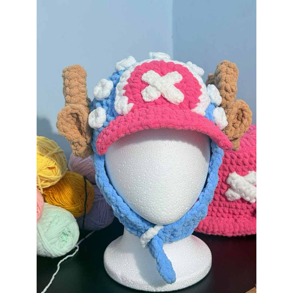 Nón Len Tony Tony Chopper One Piece - Mũ Chopper Len Nhung Siêu Mềm Mịn Độc Lạ