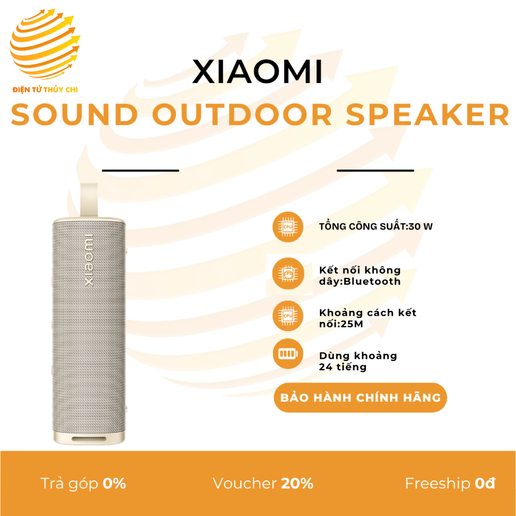 Loa Bluetooth Xiaomi Sound Outdoor (Giao màu Vàng) - Hàng Chính Hãng Xiaomi Việt Nam