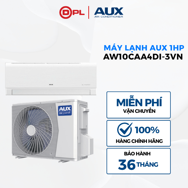 MÁY LẠNH AUX INVERTER 1.0 HP (9200 BTU) AW10CAA4DI-3VN