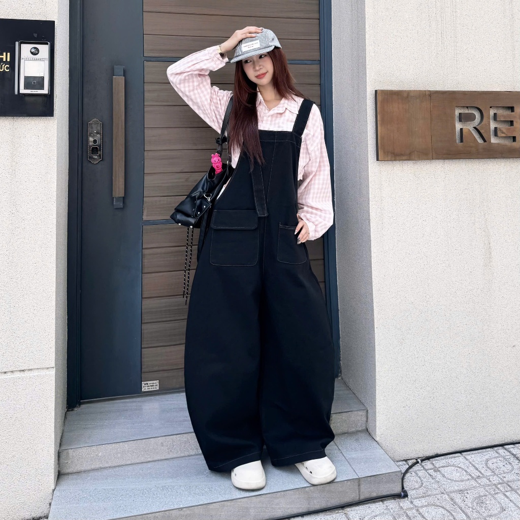 Quần Yếm Jeans SSS.A Form Unisex Túi Rộng Cá Tính | SSSTore.Aesthetic | BigBuy360 - bigbuy360.vn