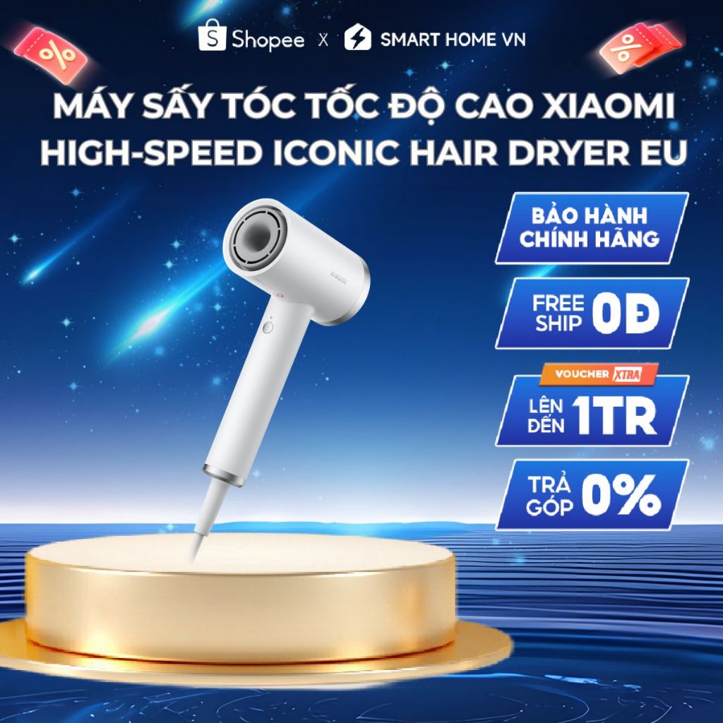 Máy Sấy Tóc Tốc Độ Cao Xiaomi High-speed Iconic Hair Dryer EU