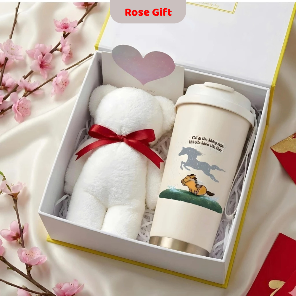 Combo Quà Tặng Cao Cấp – Ly Giữ Nhiệt Thiết Thực, Hộp Quà Đẹp Giá Hợp Lý