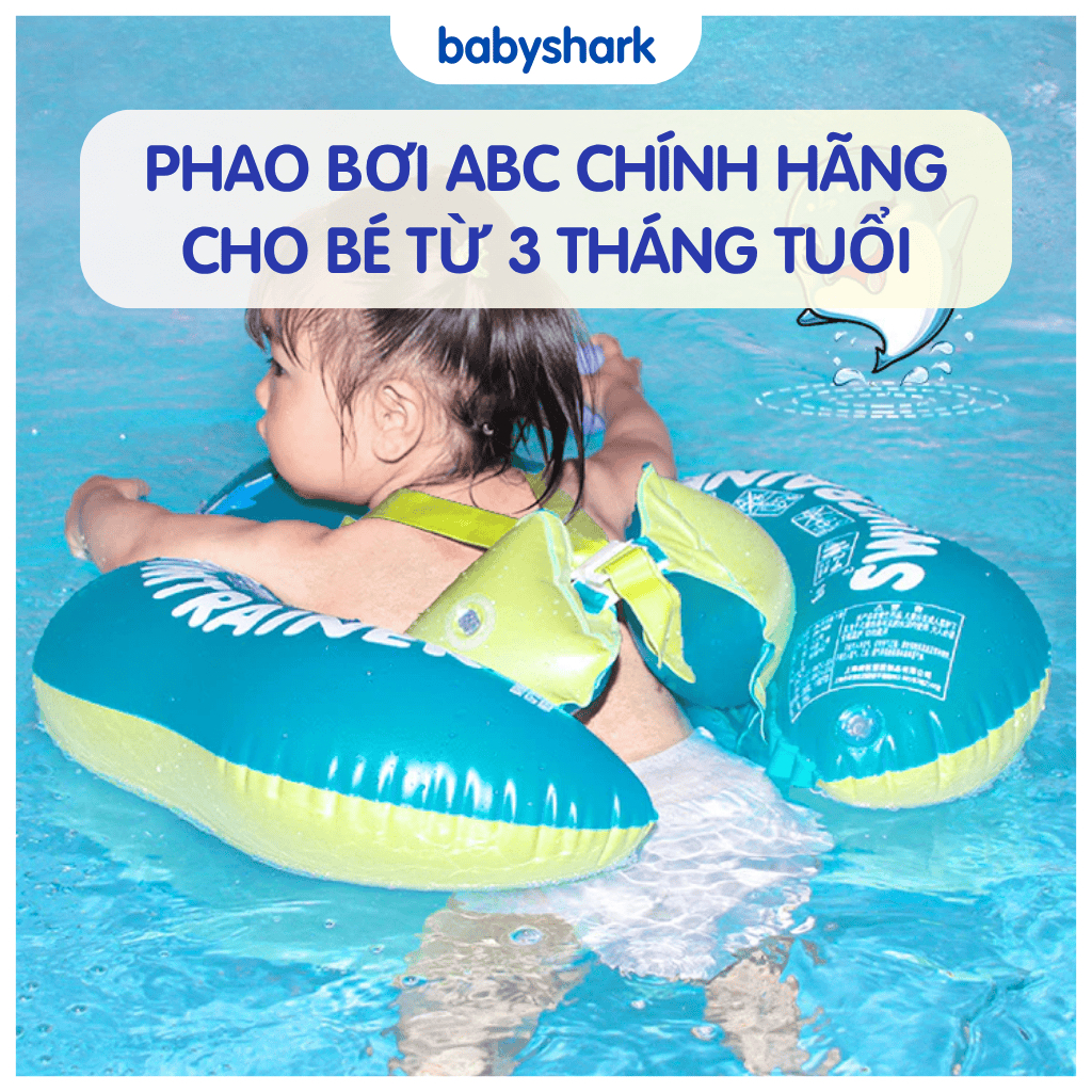 Phao bơi cho bé chống lật ABC chính hãng hỗ trợ trẻ em tập bơi 0-6 tuổi, Áo phao bơi cho bé