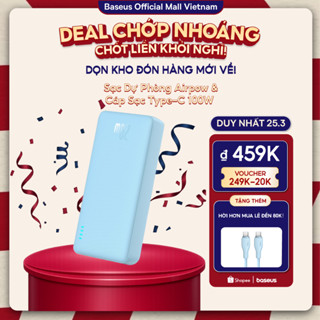 [HCM Hoả tốc] Baseus Sạc Dự Phòng Airpow 20000mAh 10000mAh Sạc Nhanh 20W Với Pin Lithium Polymer