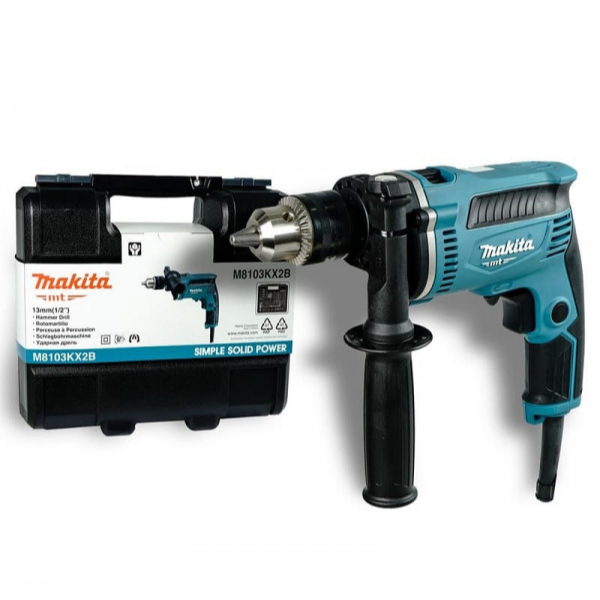 Máy khoan búa 26 phụ kiện Makita M8103KX2B ( 430W)