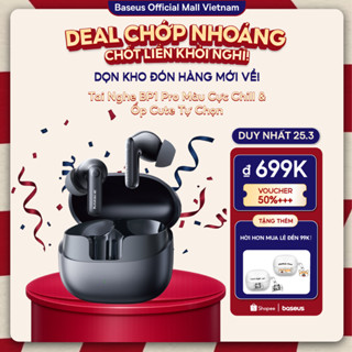 Tai Nghe Bluetooth Baseus BP1 Pro ANC -50dB Bass Tốt 55 Giờ Phát Nhạc Chống nước IPX55 Hi-Res