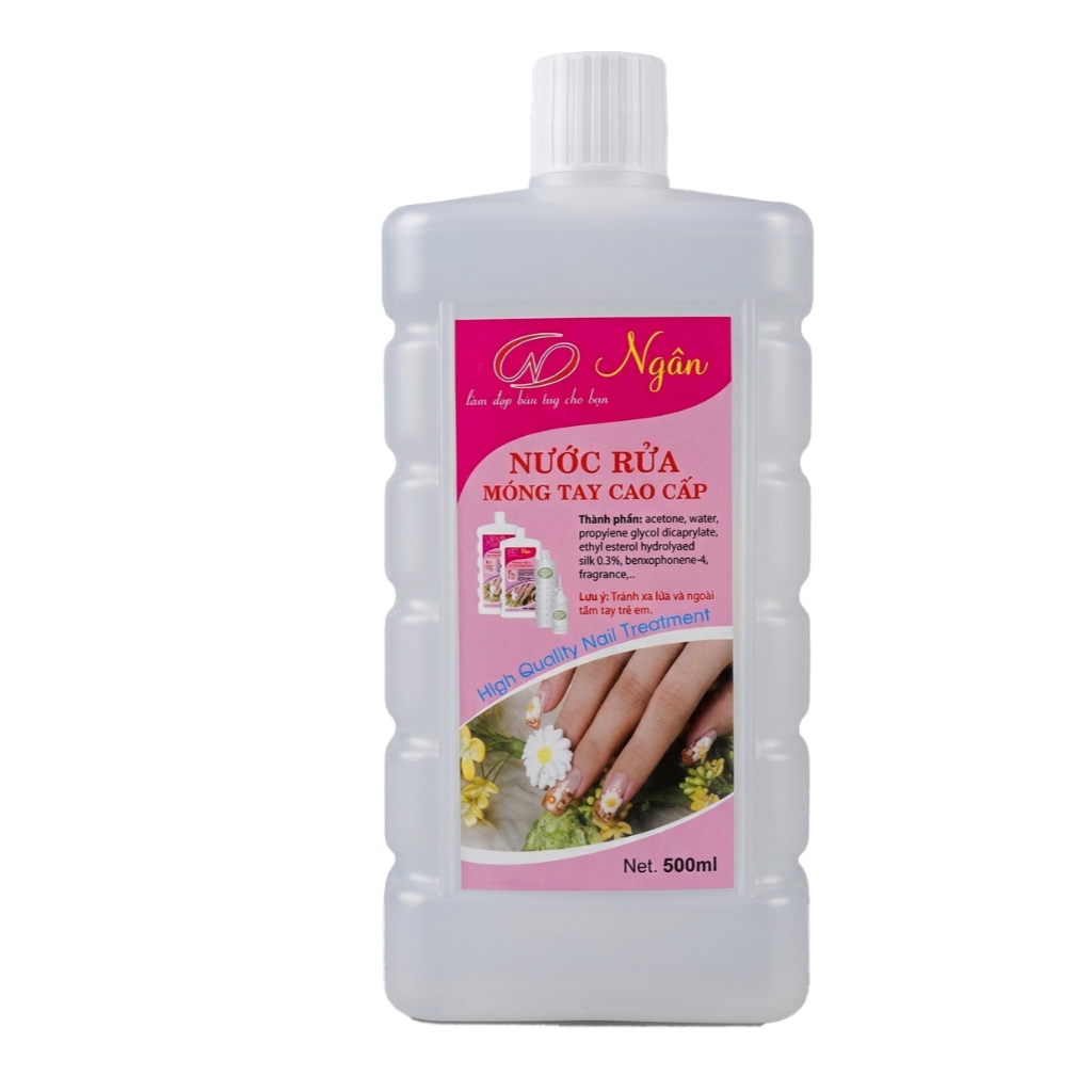 Nước Rửa Móng Tay Acetone Ngân - Dung Dịch Tẩy Sơn Móng, Tháo Gel, Tháo Bột Nail Chuyên Dụng