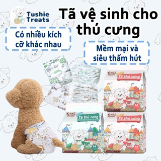 tã vệ sinh Tushie Treats tã thú cưng,phù hợp với mọi kích cỡ, thoáng khí giúp bạn luôn khô ráo, mềm mại và thấm hút tốt