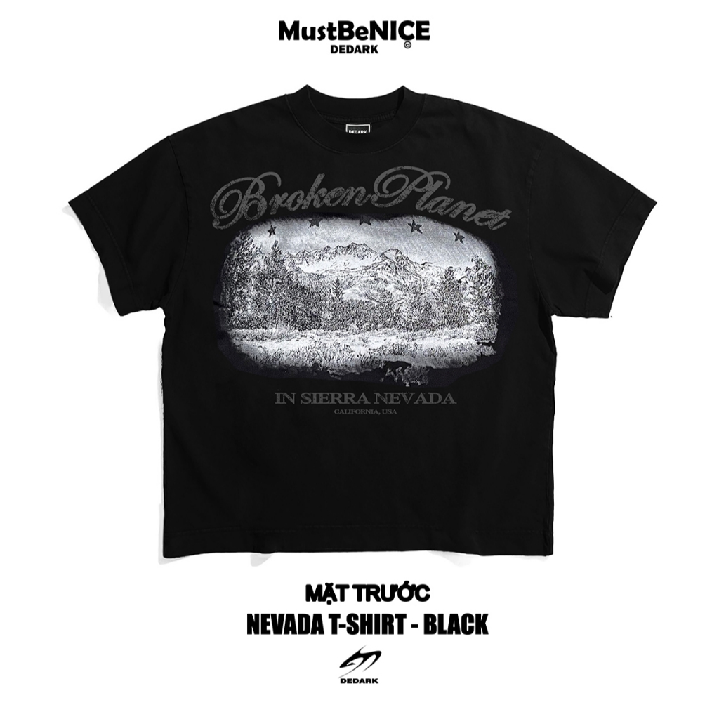 Áo thun boxy 𝐍𝐄𝐕𝐀𝐃𝐀 DEDARK nam/nữ 300gsm