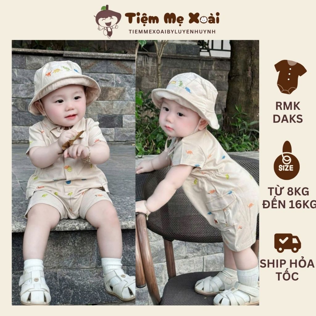 Set Suit rmk Ettoi  đậu mặc cực yêu cho bé trai gái từ 8kg đến 16kg