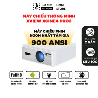 Xview Xcine4 Pro2 - Máy chiếu thông minh độ sáng cao 900 Ansi, tự động căn góc, tự động lấy nét, hạn chế mờ viền