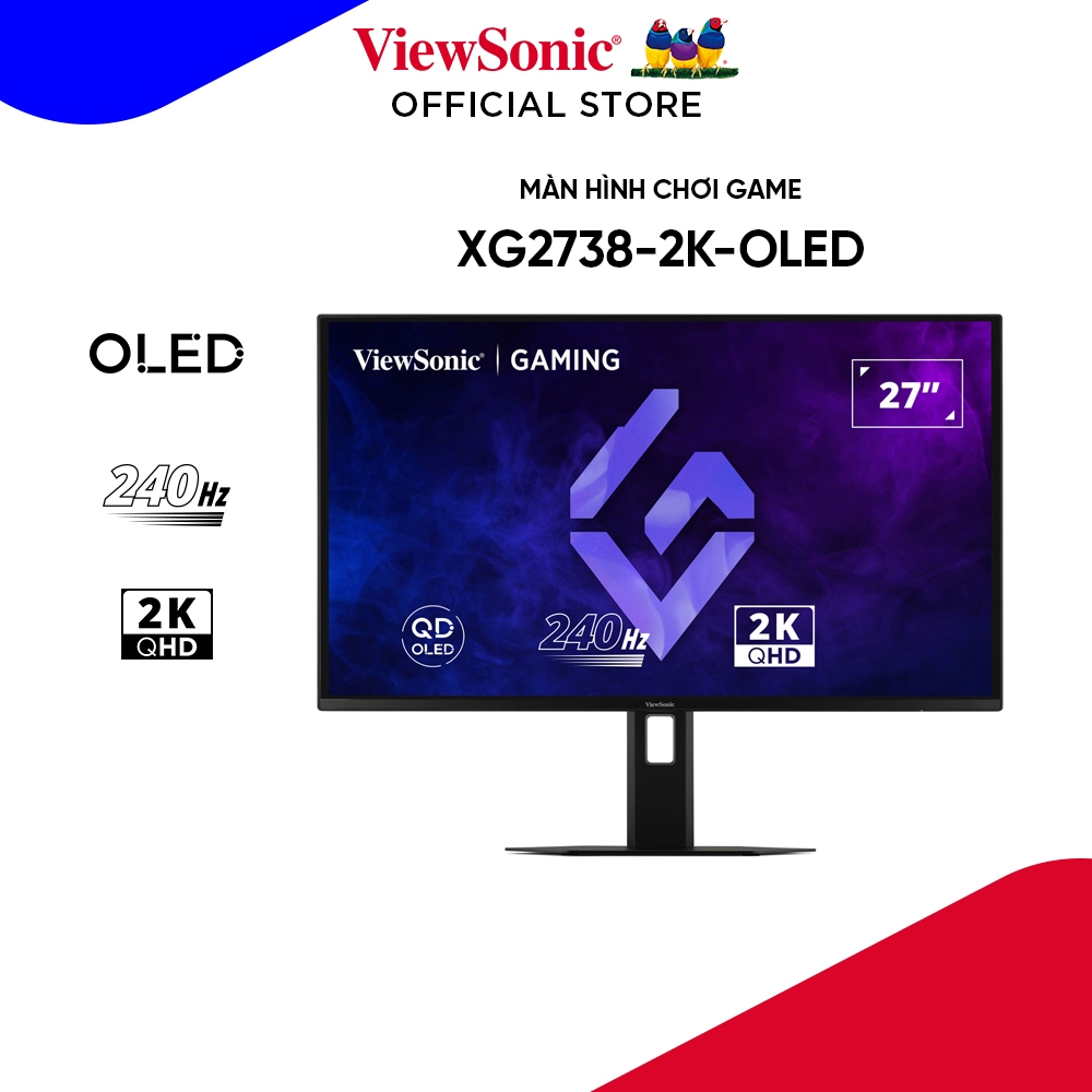 Màn Hình ViewSonic XG2738-2K-OLED (26.7 inch - OLED - 2K - 240Hz - 0.03ms - Speaker) - Bảo hành chín