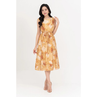 Đầm xòe thắt dây eo IVY moda MS 41M7404
