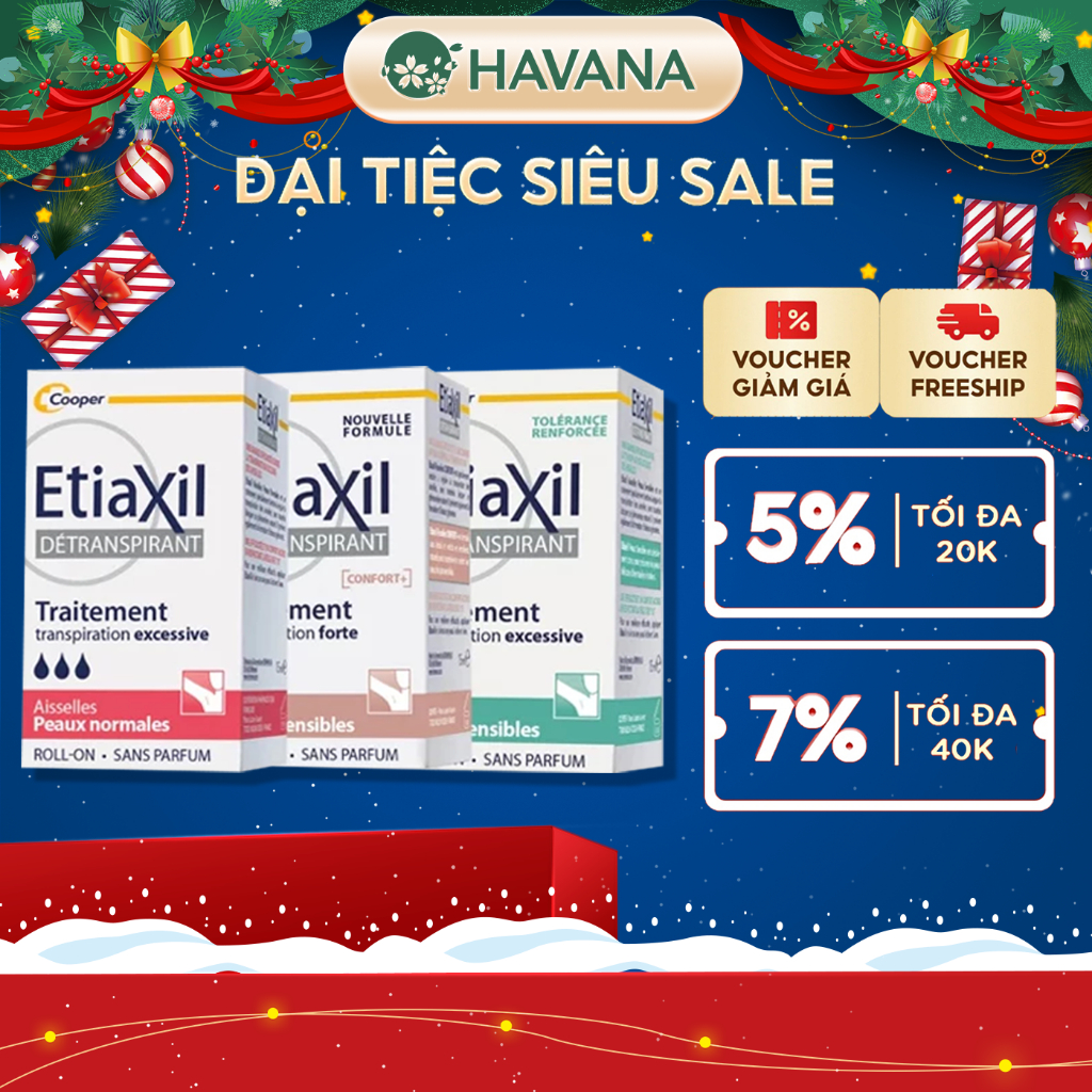 Lăn Khử Mùi Etiaxil Giảm Mồ Hôi Chính Hãng Pháp - 15ml