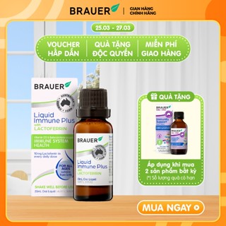Siro BRAUER Lactoferrin - Hỗ trợ Tăng đề kháng từ sữa non (23ml)
