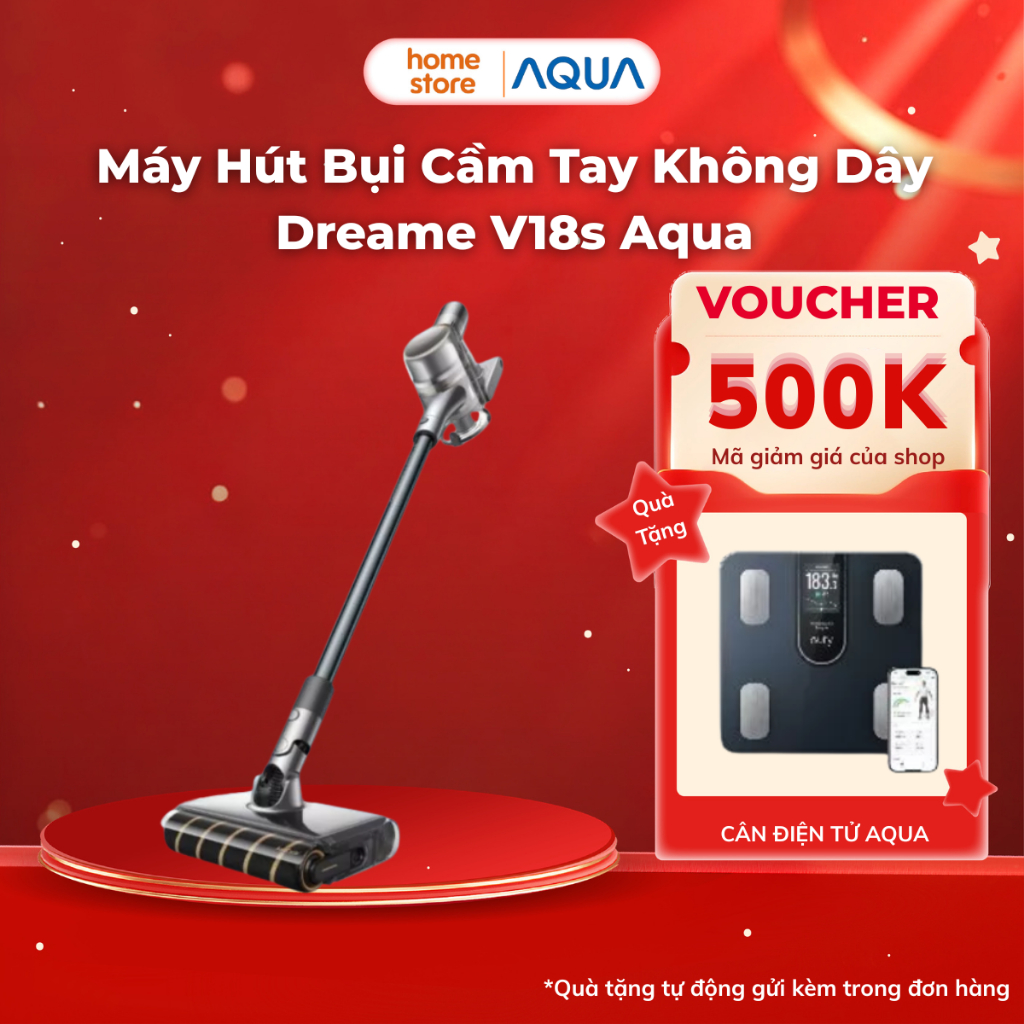 Máy Hút Bụi Cầm Tay Không Dây Dreame V18s Aqua | Hệ Thống Lọc 5 Lớp | Công Nghệ Phát Hiện Bụi Bẩn - 