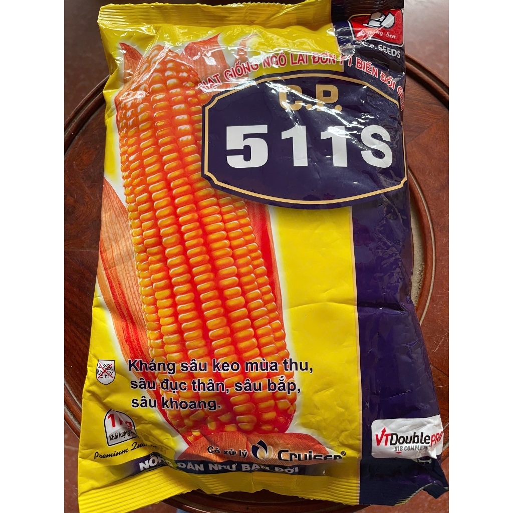 HẠT GIỐNG NGÔ LAI ĐƠN F1 BIẾN ĐỔI GEN C.P 511S (1kg)