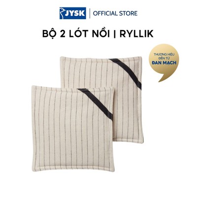 Bộ 2 lót nồi | JYSK RYLLIK | cotton | màu tự nhiên | R19xD19cm
