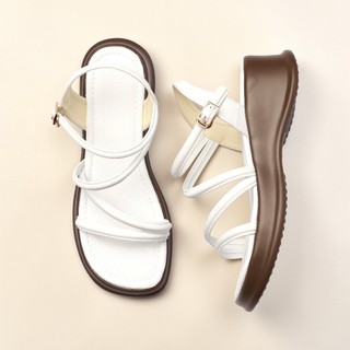 Giày Sandal Nữ Đế Xuồng 5cm Quai Mảnh Pixie H307