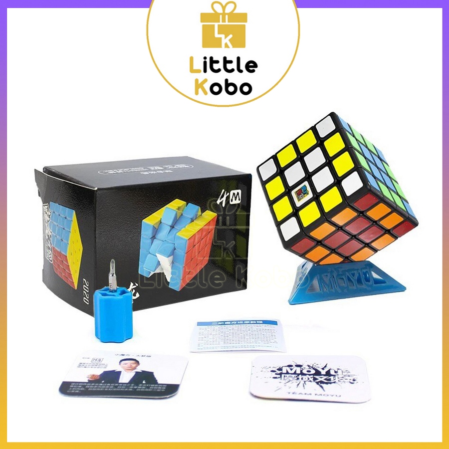 [MoYu] Rubik 4x4 MoYu MeiLong 4M Bản Đen Rubic 4 Tầng Nam Châm 4x4x4 Đồ Chơi Trí Tuệ Trẻ Em