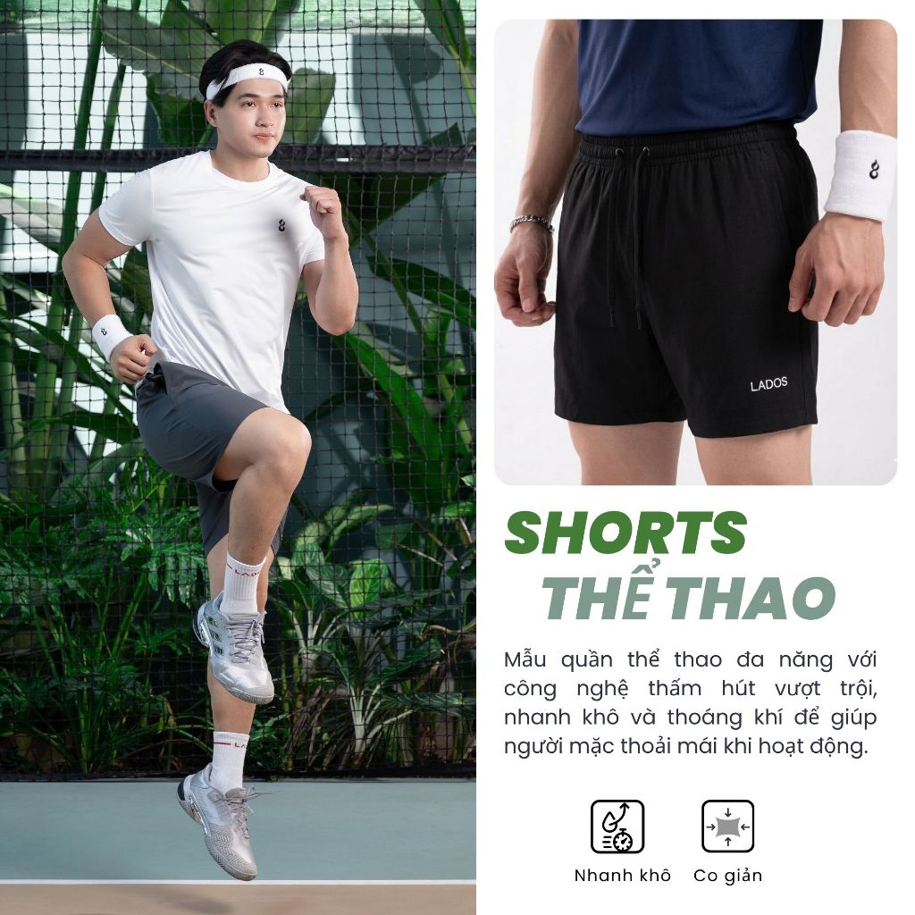 Bộ quần áo thể thao nam đẹp cao cấp LADOS-7175 thoáng mát, co giãn năng động, thời trang (Áo 9253 quần 4173) | BigBuy360 - bigbuy360.vn
